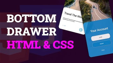 Creating a Drawer with HTML & CSS Only - NO JavaScript!