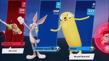 Multiversus 2v2 Bugs Bunny and Jake Vs Shaggy and Steven Universe