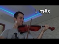 Violino evolução de 3 semanas a 1 ano e meio
