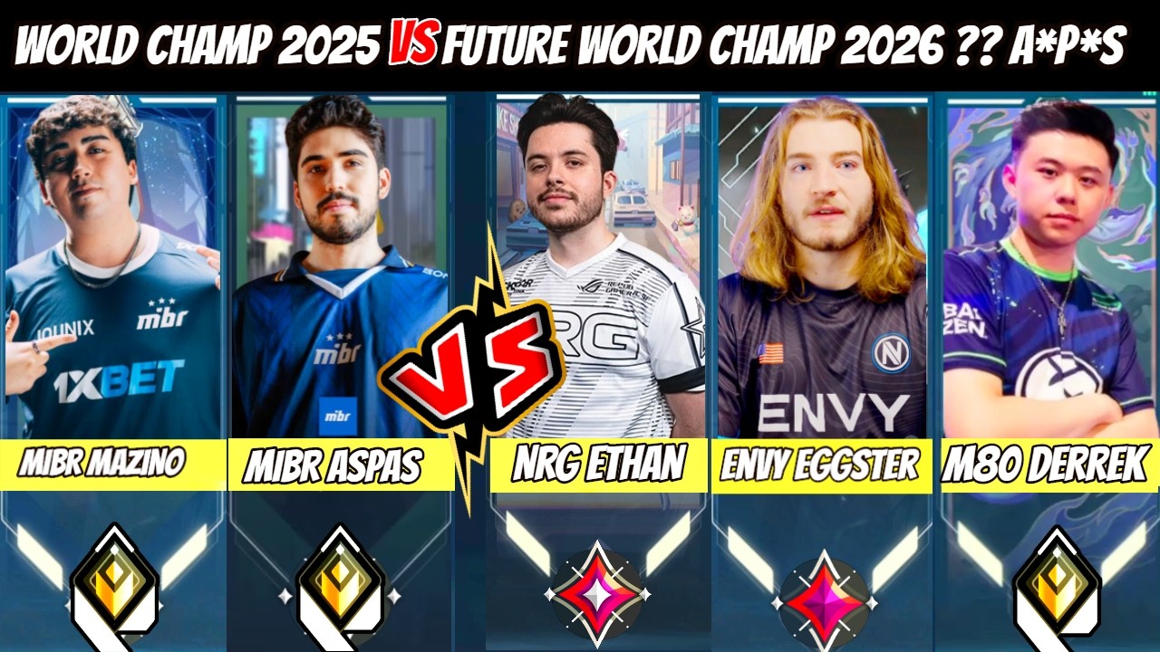 WORLD Champ Vs WORLD Champ! MIBR Aspas & MIBR Mazino Faced NRG Ethan, ENVY Eggsterr & M80 Derrek