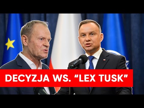 Prezydent ogłosił decyzję ws. "LEX TUSK"