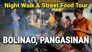 BOLINAO, PANGASINAN at NIGHT | Street Food Tour + Night Walk in Bolinao | PHILIPPINES