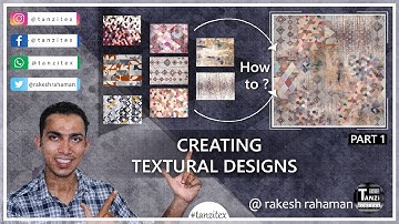 How To Make Textural Design in Photoshop For Textile Digital Print Designing - Part 1_ in HINDI