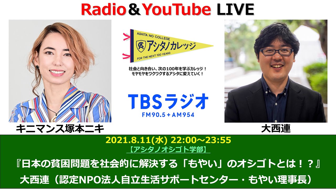日本の貧困問題を社会的に解決する もやい のオシゴトとは 大西連さん Youtube