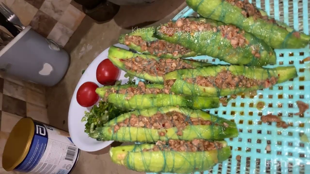 Qeema bhare kareley - mazedar keema karele  - khana Lazzat ka 