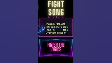 Thumbnail of Finish the Lyrics Challenge | Rachel Platten - Fight Song | Music Fun Games