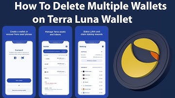 How To Delete Multiple Wallets on Terra Luna Wallet | Crypto Wallets Info