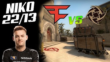 CSGO POV FAZE NIKO(22/13) VS NIP MIRAGE ESL Pro League Season 12 Europe