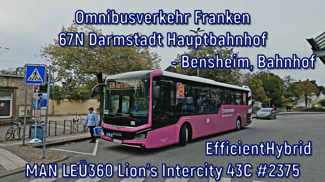 Omnibusverkehr Franken - Linie 67N, MAN LEÜ360 Lion's Intercity 43C EfficientHybrid 