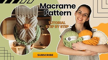 DIY Macrame Pattern | Flower Tutorial 4K | Macrame Flower | Step by step