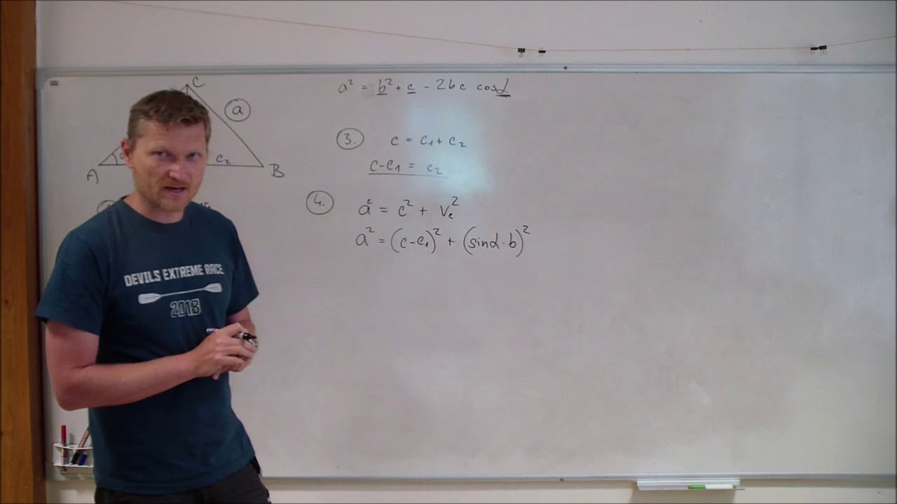 Odvození cosinové věty