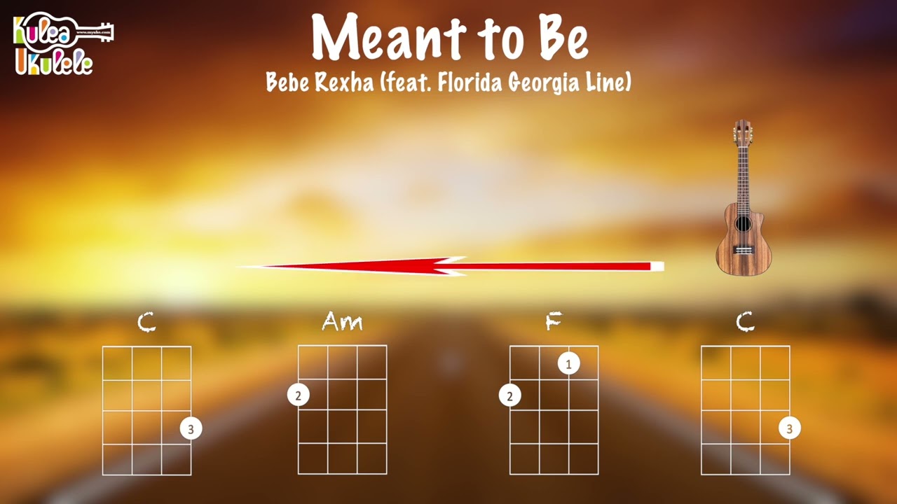 Meant to Be - Bebe Rexha (feat. Florida Line) - Ukulele along (C, F, Dm) -