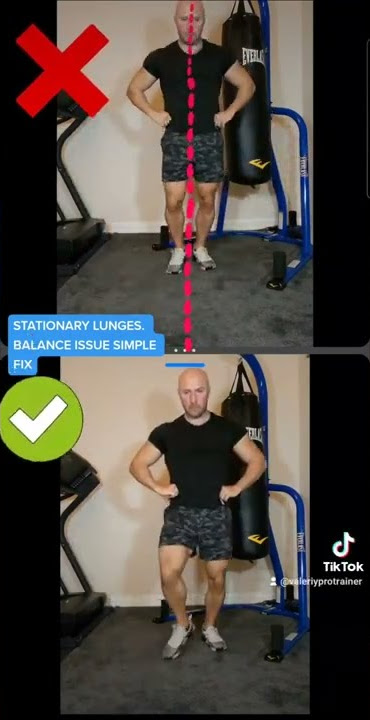 Lunges balance issue simple fix #shorts