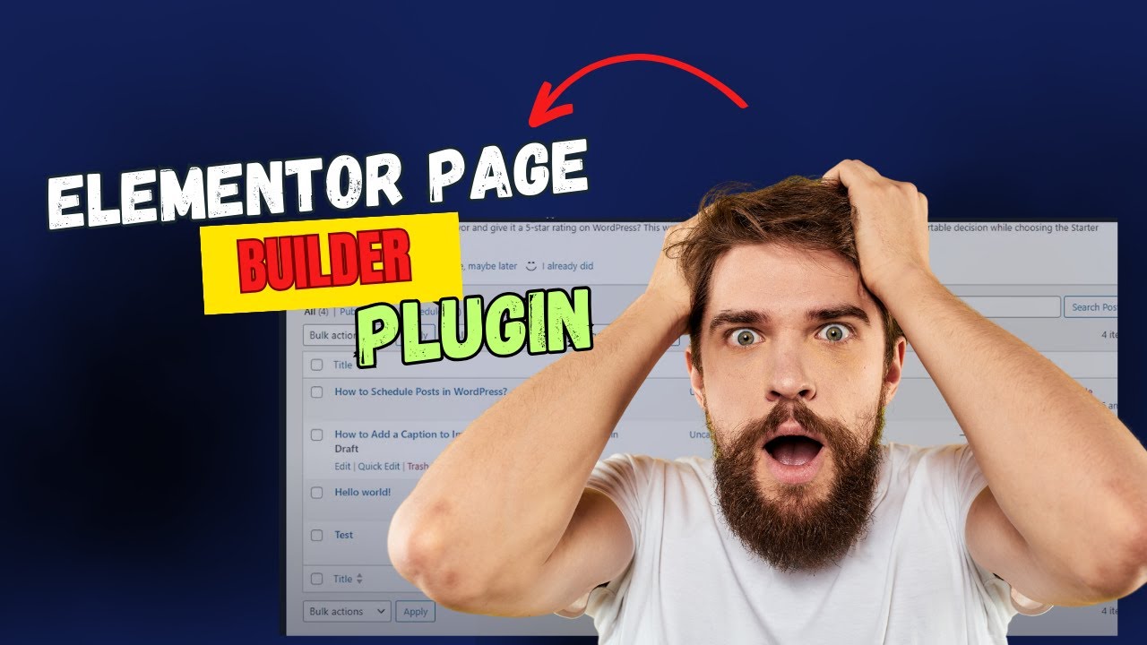Elementor Page Builder PLUGIN - YouTube