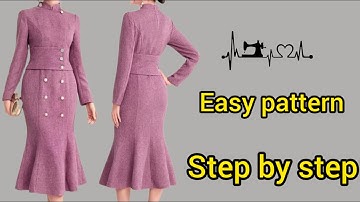 DIY Crop Jacket & 6-Panel Skirt 👗 / Easy Pattern Making Tutorial ✂️ for Beginners