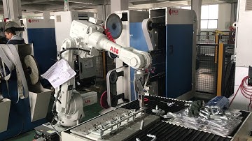 Door handle robot polishing