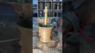 Ancient Brass Mortar That Looks Like It Was Made Today 😱 #ytshorts #shorts