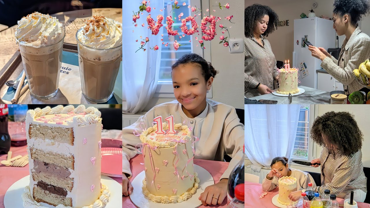 Vlog|Je réponds à un commentaire🥹|Visite du collège, goûter d’anniversaire en famille🍰 et shopping🛍️