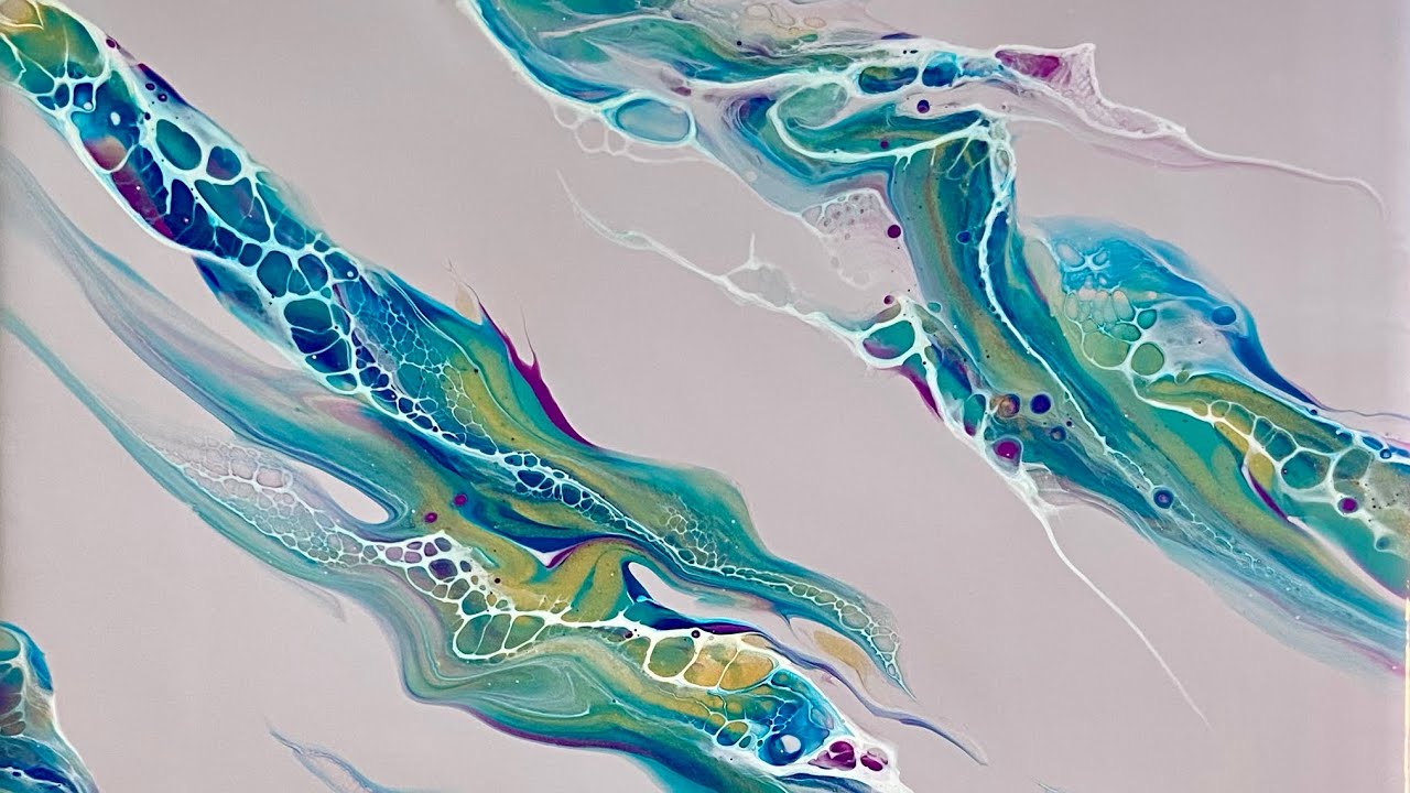 108. Bloom Swipe Technique; bloom swipe; fluid art; acrylic pouring ...