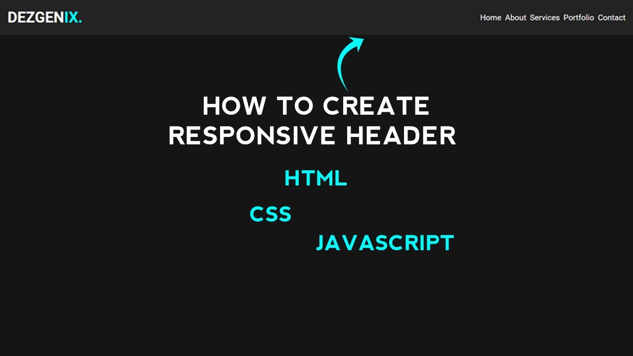 Creative header design using html,css and javascript | Glow devcode.