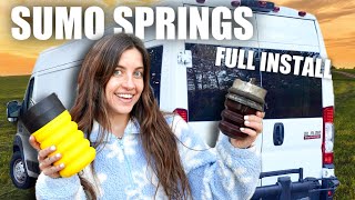 Installing SUMOSPRINGS on our DIY Camper Van