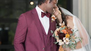 MOST FUN Interracial Couple Outdoor Fall Wedding Video