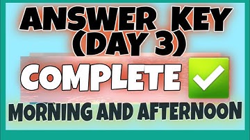 VINSET 2.0 DAY 3 COMPLETE ANSWER KEY | MORNING AND AFTERNOON SESSION