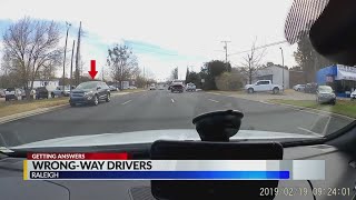 Dash cam catches wrong-way driver on Capital Boulevard