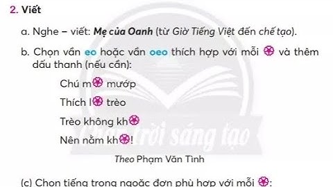 Mẹ của Oanh | Tiếng Việt lớp 2 | Sách chân trời sáng tạo