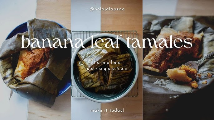 How to prepare banana leaves, When banana leaf doubles-up as baking paper!  bit.ly/corncake_, By SBS Food