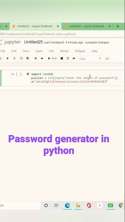 How to create password generator in python😀 || #codding # ...