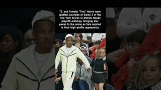 T.I. &amp; Tiny Turn Up Courtside at Knicks vs Hawks #celebrity