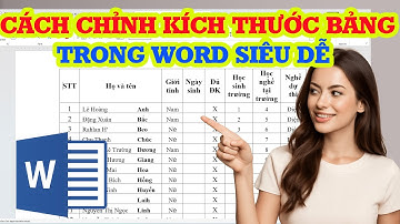 Cách chỉnh kích thước bảng trong Word nhanh và siêu đơn giản