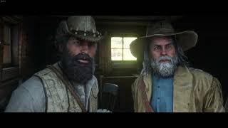 Unique interaction between John and Hamish after Arthur's death in The Veteran mission in RDR2