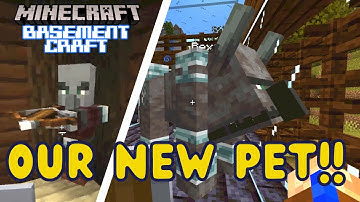 Easy Way to Catch a Ravager in Minecraft??!! (BasementCraft Season 1, Java 1.18)