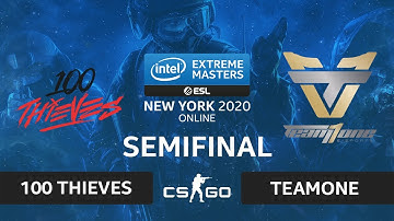 CS:GO - 100 Thieves vs TeamOne [Dust2] Map 2 - IEM New York 2020 - Semi-final - NA