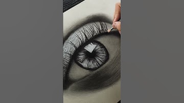ASMR | Eye Drawing using CHARCOAL