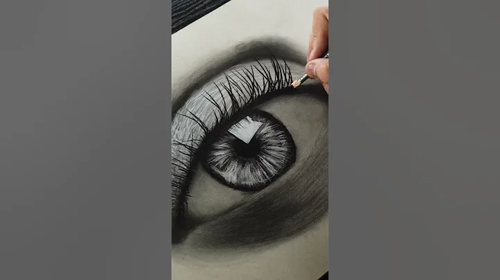 ASMR | Eye Drawing using CHARCOAL