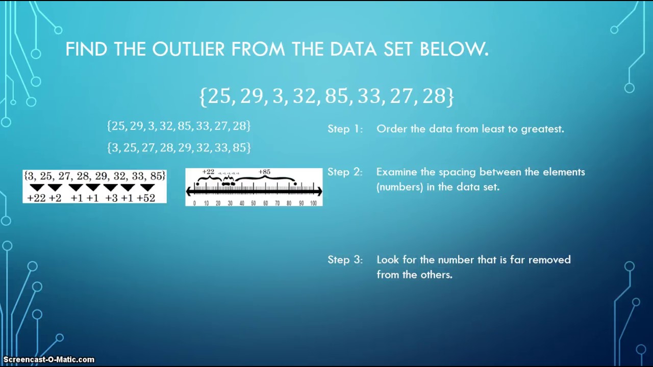 Outliers: Find an Outlier - YouTube