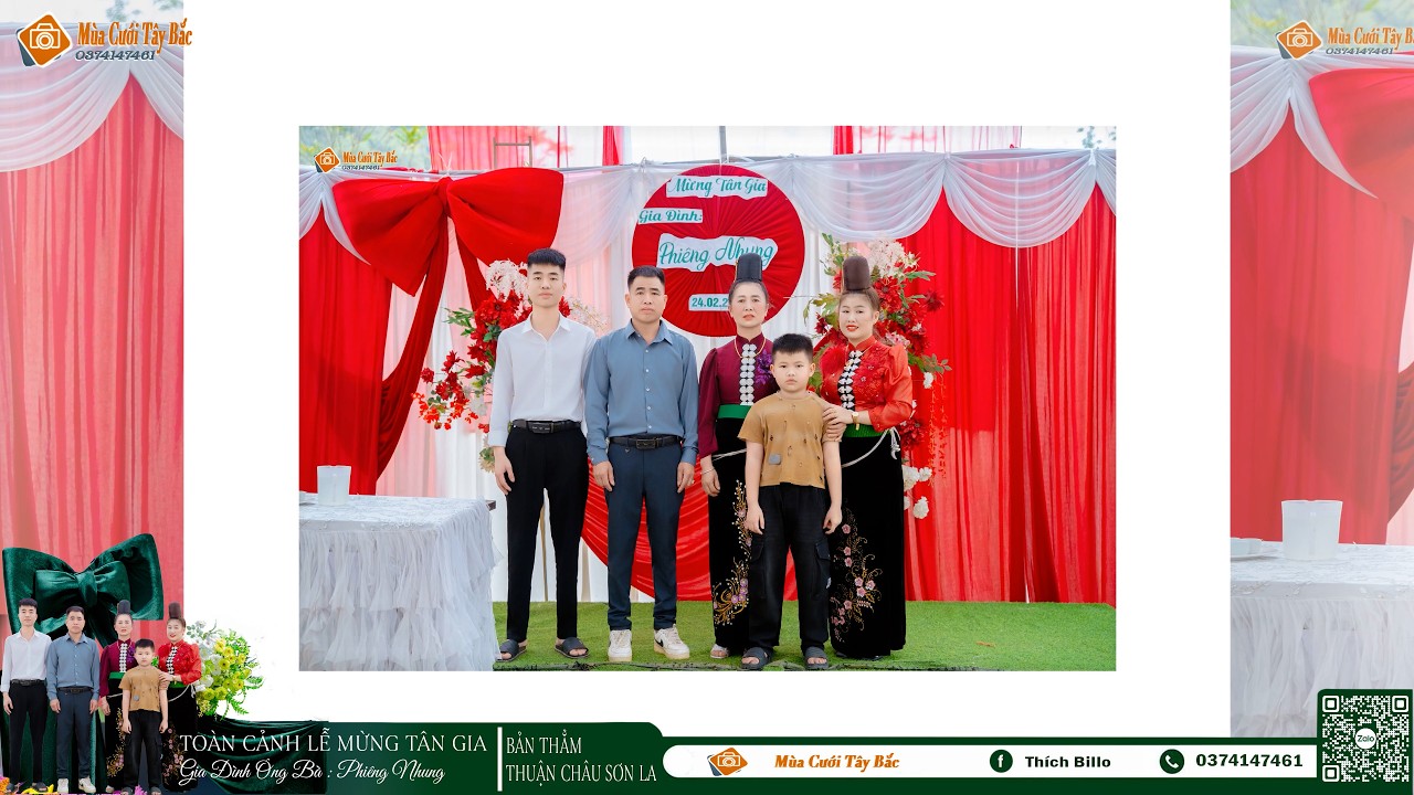 TOÀN CẢNH LỄ MỪNG NHÀ MỚI CỦA ÔNG BÀ PHIÊNG NHUNG BẢN THĂM THUẬN CHÂU SƠN LA