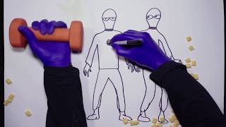 How to Draw Blue Man Group | Time Lapse Drawing Tutorial