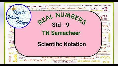 Real Numbers|std 9|TN Samacheer |Rani