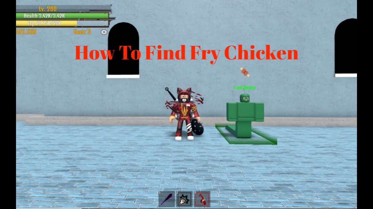How To Find 3 Fry Chicken In Roblox King Legacy YouTube