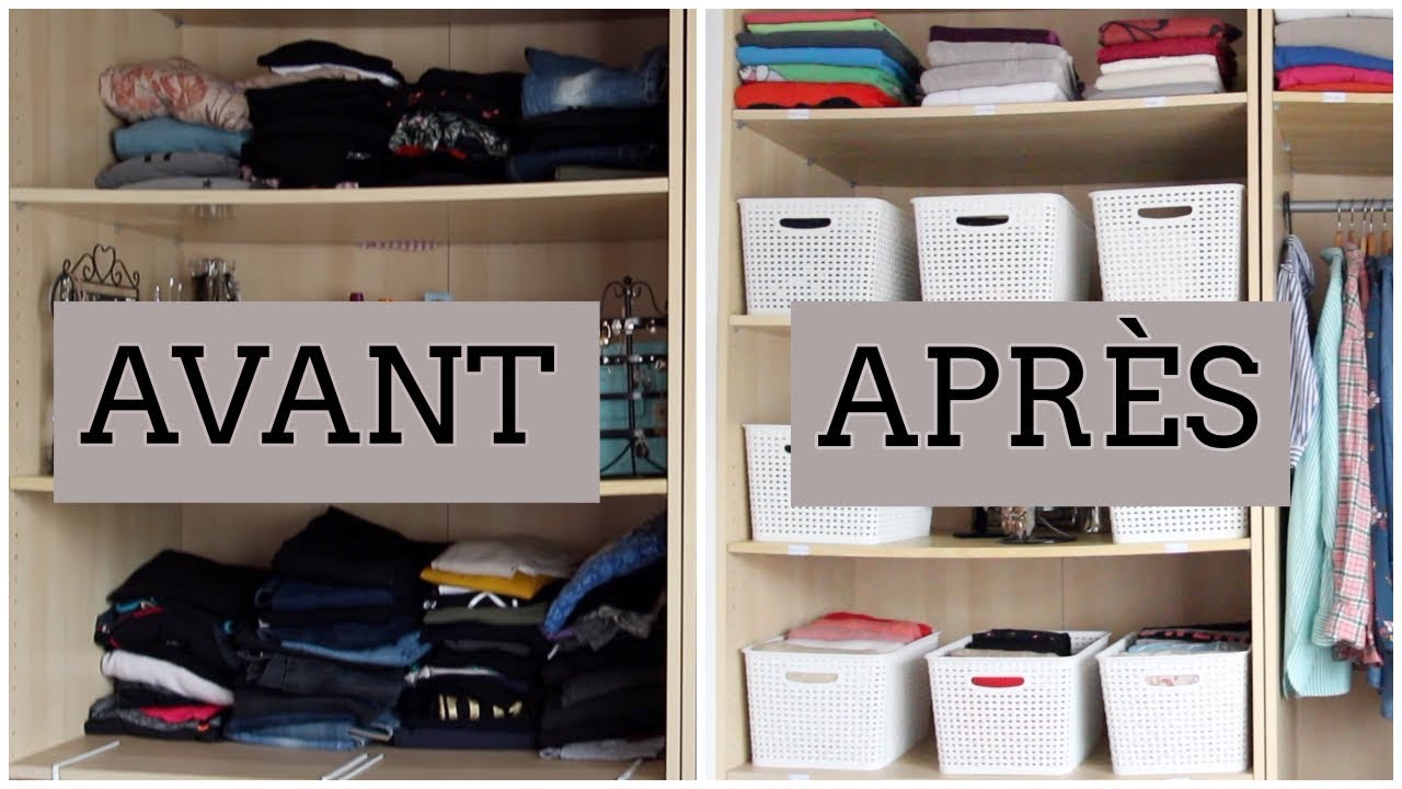 Je Réorganise mon Dressing / Armoire⎢Astuces et Organisation 