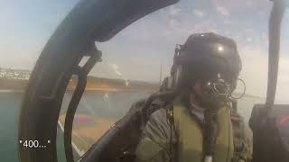 Eurofighter typhoon display Dawlish airshow 2015 cockpit view