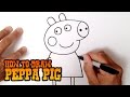 How to draw peppa pig  step by step lesson