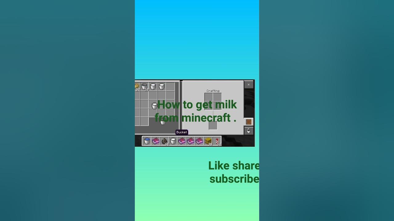 how-to-get-milk-and-eat-in-minecraft-pe-minecraftlovers-gaming