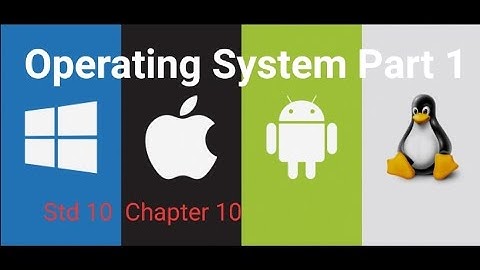 Operating Systems Part 1 Std 10 Chapter 10