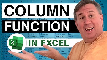 Excel - Master the COLUMN Function in Excel: Advanced Tips and Tricks - Episode 629