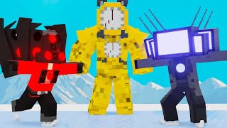 SKIBIDI TOILET MUTANT BOSS vs GIANT TV MAN - Minecraft Animation